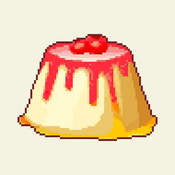 象素蛋糕的矢量说明 Pixel Art — 图库矢量图片