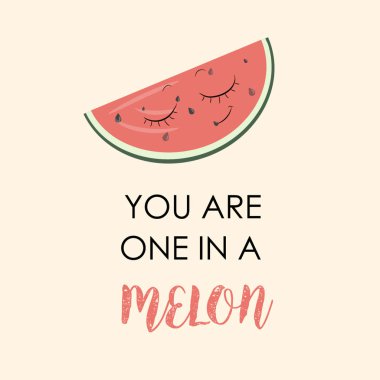 Bir kavun bulunmaktadır