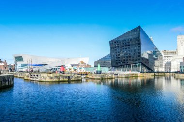 Canning Dock Liverpool Liverpool, İngiltere - 03 Nisan 2015 - Müzesi ve açık göz Galeri görünümünden