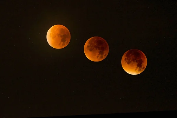 Luna plină înainte și după — Fotografie, imagine de stoc