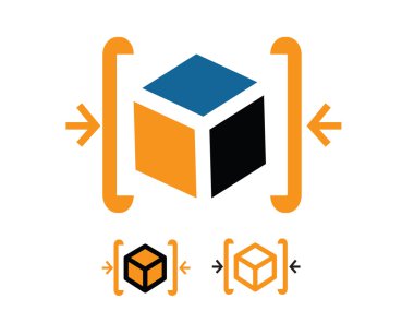 Küp ile arşiv Logo Tasarım