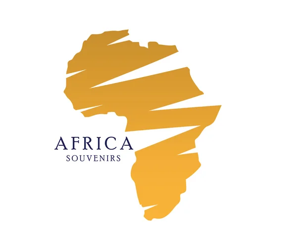 Afrika ajándéktárgyak koncepcióterv — Stock Vector