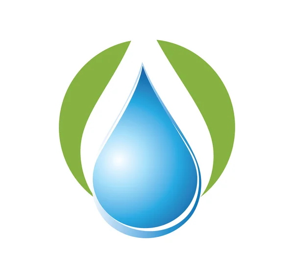 O Aqua do conceito do logotipo — Vetor de Stock
