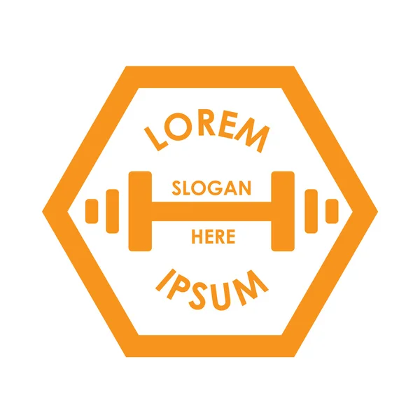 Barbell Logo Concept Design Stock Vector Image by ©sdCrea 125527476