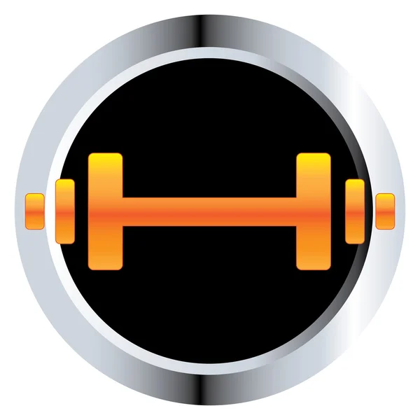 Barbell Icon Design — Stock Vector