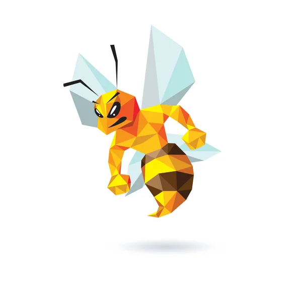 Conception de la mascotte d'abeille — Image vectorielle