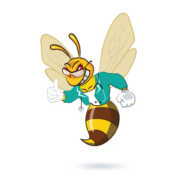 Doutor abelha, mascote Design —  Vetores de Stock