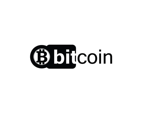 Design de logotipo Bitcoin — Vetor de Stock