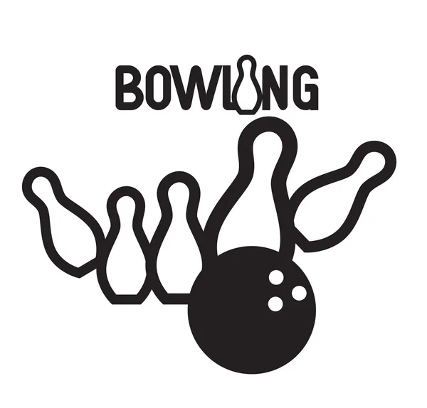 Diseño de Logo Bowling — Vector de stock