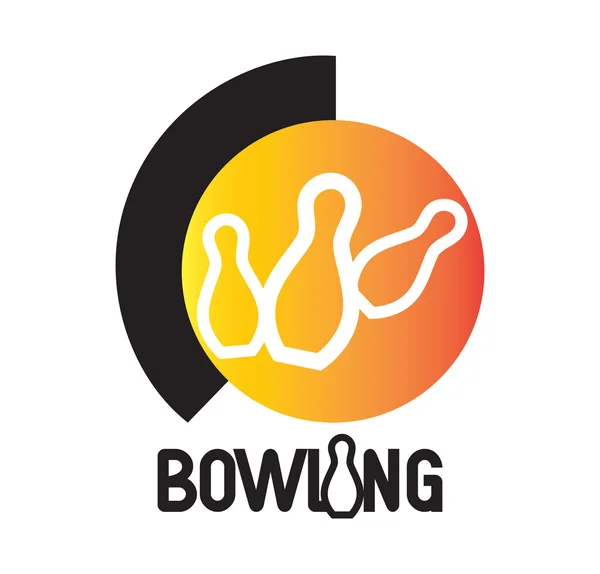 Design des Bowlinglogos — Stockvektor