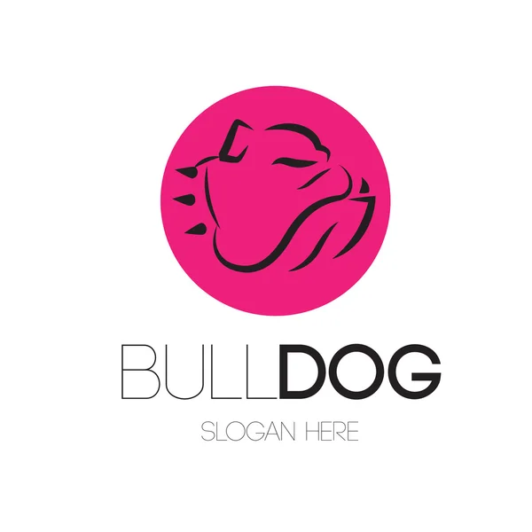 Concepto del logotipo de Bulldog — Vector de stock