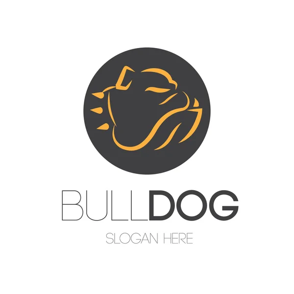 Diseño del logotipo de Bulldog — Vector de stock