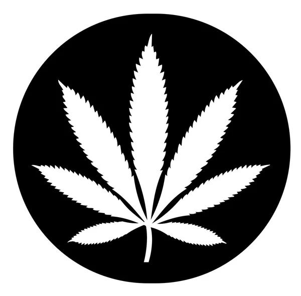 Kannabisz ikon tervezés — Stock Vector