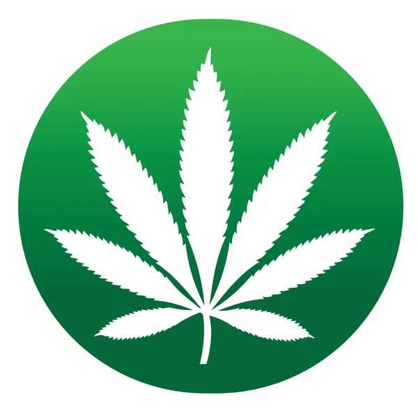 Design dell'icona della cannabis — Vettoriale Stock
