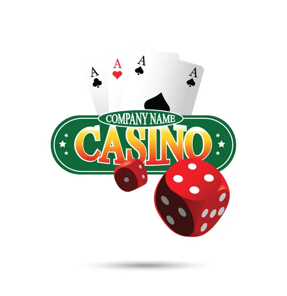 Koncepce designu loga Casino — Stockový vektor