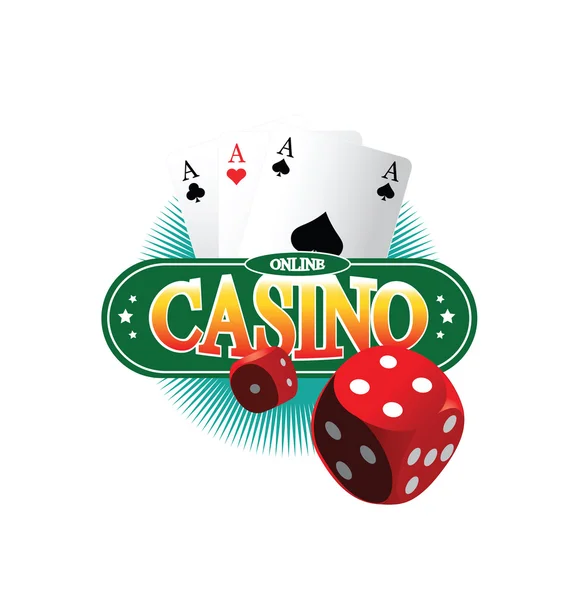 Concetto di design del casinò online — Vettoriale Stock