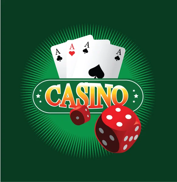 Casino Design Concetto — Vettoriale Stock