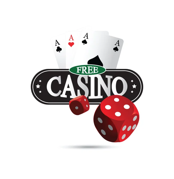 Ücretsiz Casino tasarım konsepti — Stok Vektör