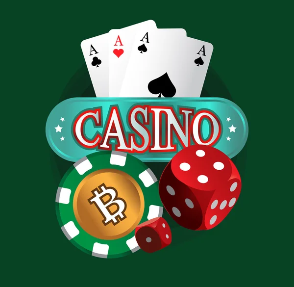 Casino mynt Design — Stock vektor