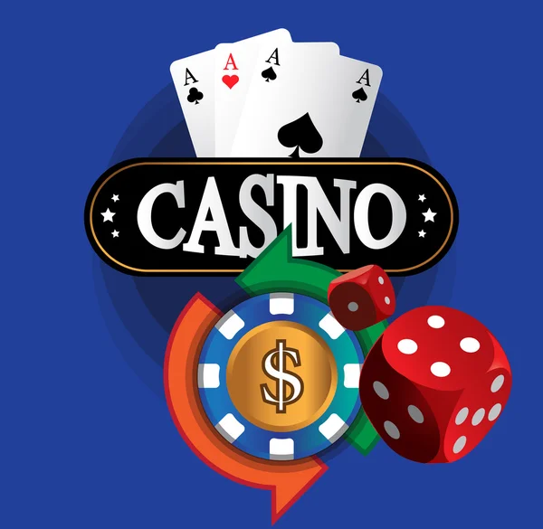 Casino mynt Design — Stock vektor