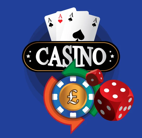 Casino para tasarım — Stok Vektör