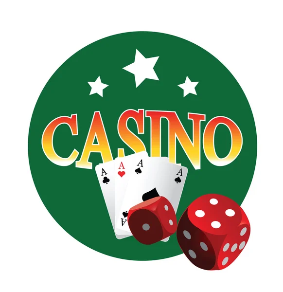 Concetto gratuito di design del casinò — Vettoriale Stock