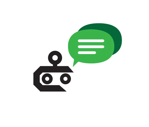 Chat Robot Diseño de COncept — Vector de stock