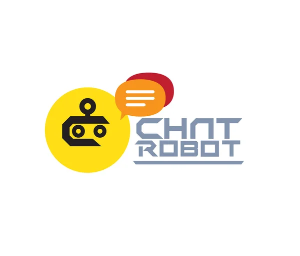 Chat Robot Illustration — Stock Vector