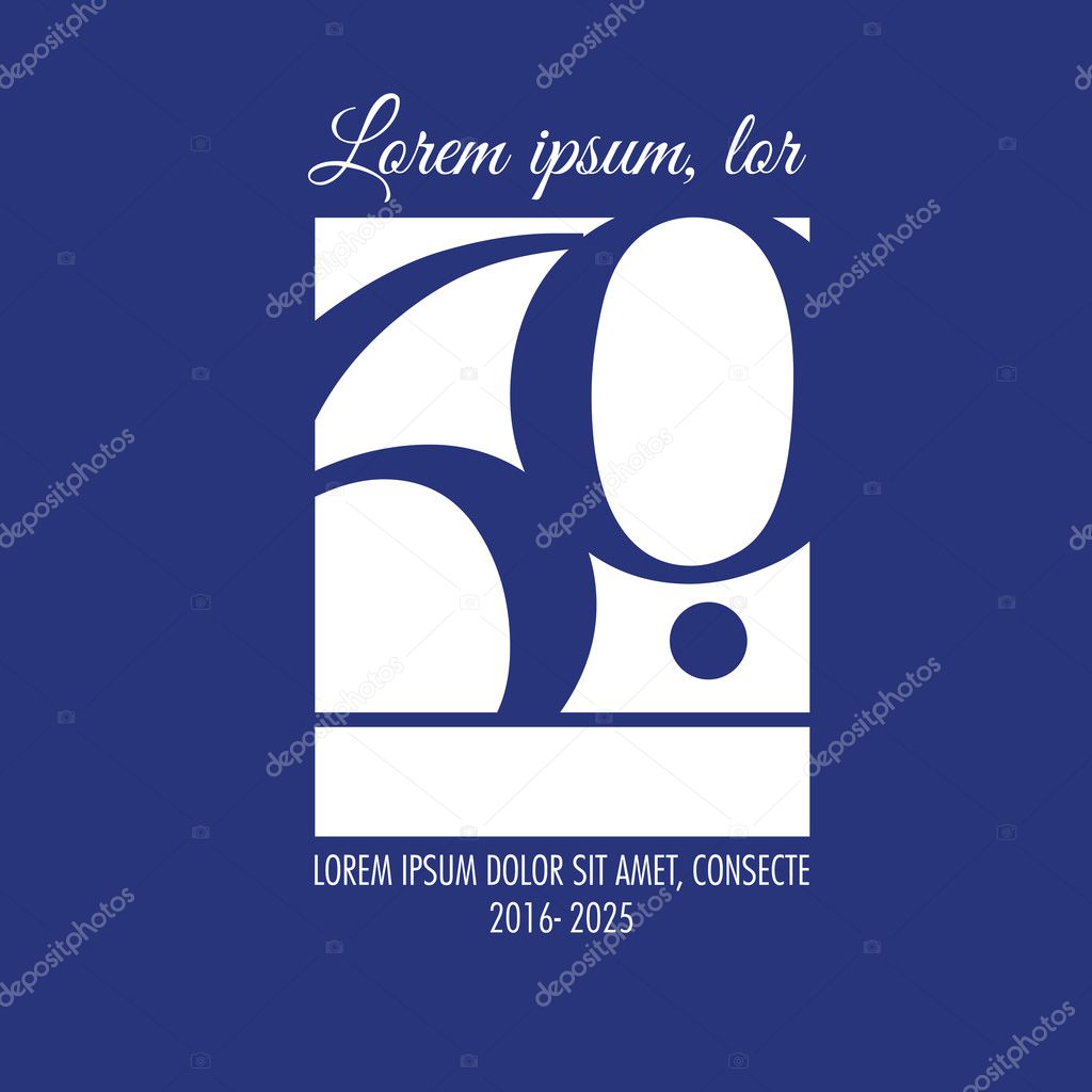 Anniversary Template design. Included high quality jpeg and EPS files.