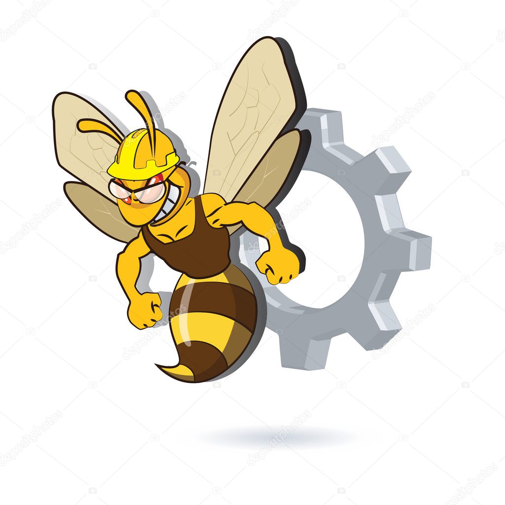 Bee Mascot Design. AI 10 Supported.