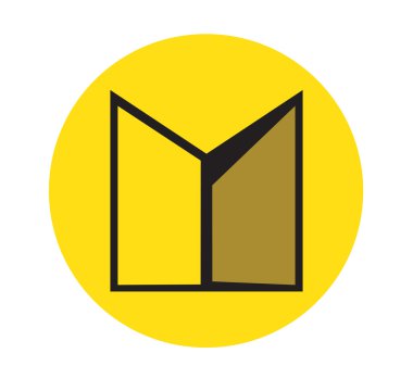 Çift kapı simgesi tasarım