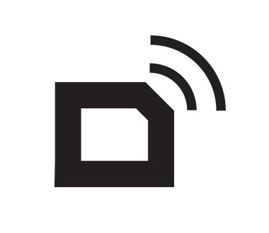 Kablosuz simgesi tasarım.