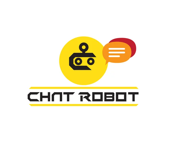 Chat Robot Concept Design — Vettoriale Stock