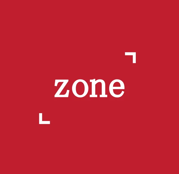 Concept de logo de zone — Image vectorielle