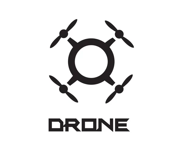 Drone Logo Concept Design — Stock Vector