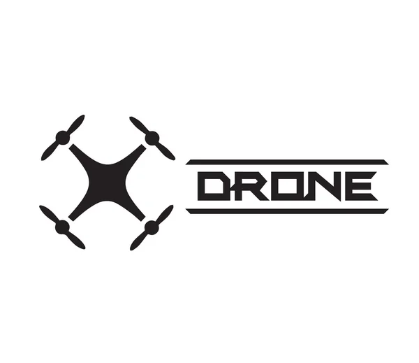 Drone Logo Concept Design — Stock Vector