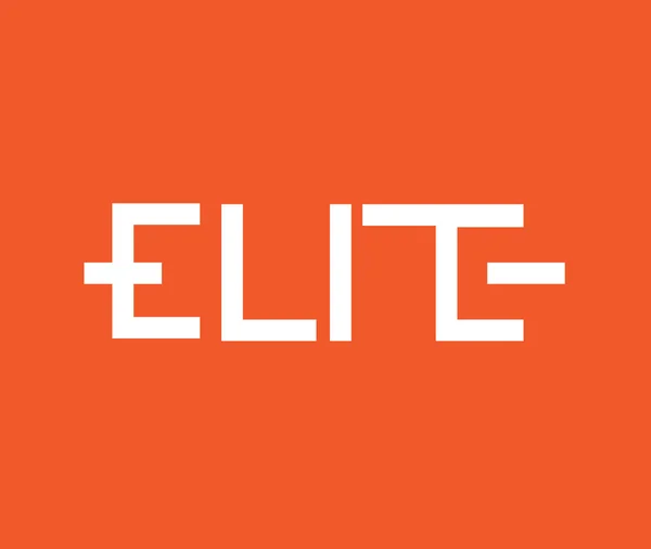 Elite Logo conceito — Vetor de Stock