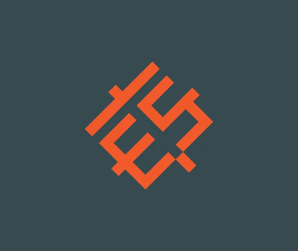 ES Logo Monogram — Stock Vector