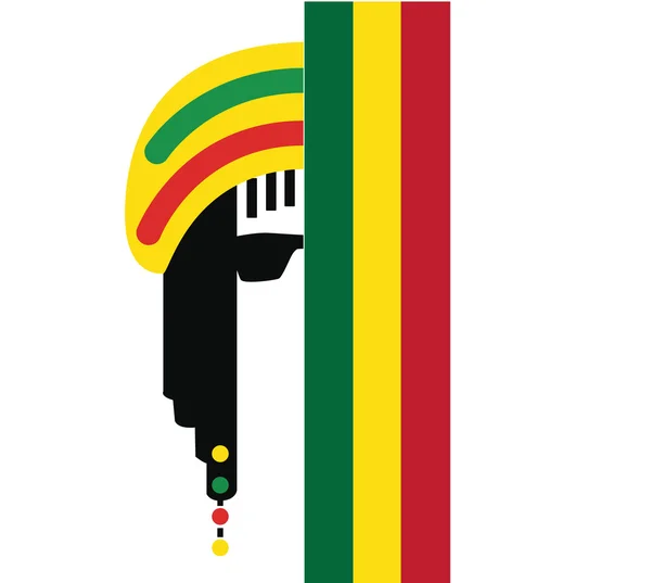 Reggae cultuur conceptontwerp — Stockvector