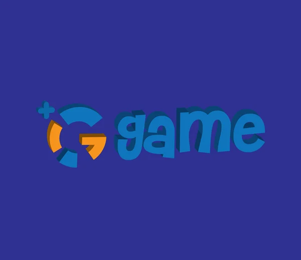 Game Logo Design Concept — Stockvector