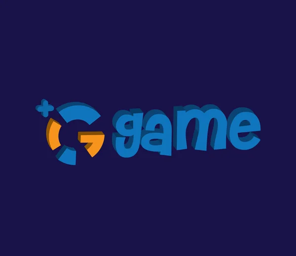 Koncepce designu hry Logo — Stockový vektor