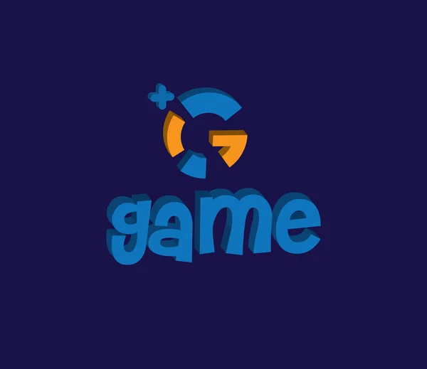 Spel Logo designkoncept — Stock vektor