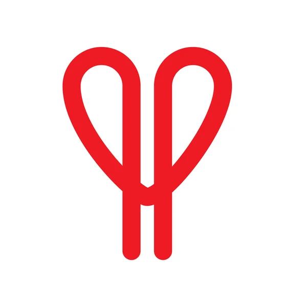 Diseño de forma de corazón — Vector de stock