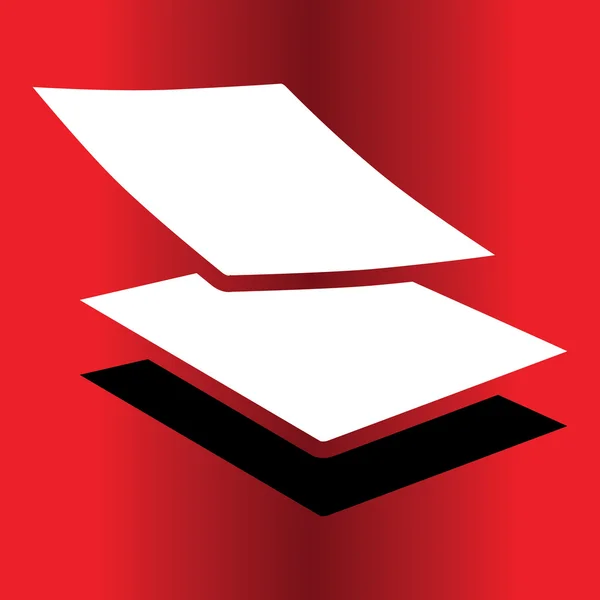 Icono de papel mosca — Vector de stock