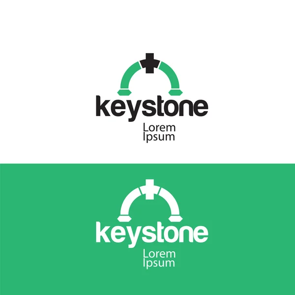Keystone Concept Design — Stock Vector