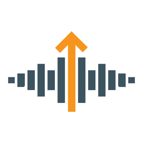 Ikone des Musiksignalkonzepts — Stockvektor