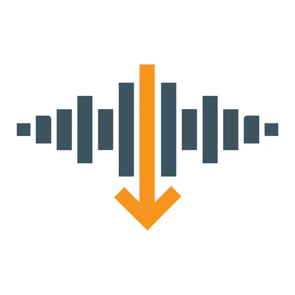 Icono de concepto de señal musical — Vector de stock