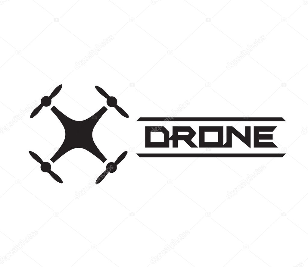 Drone Logo Concept Design. AI 10 Supported.