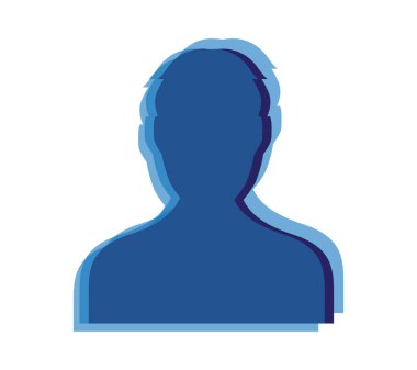 Optik Avatar simgesi tasarım adam için
