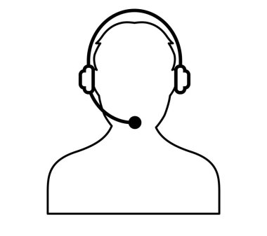 çağrı merkezi adam simgesi